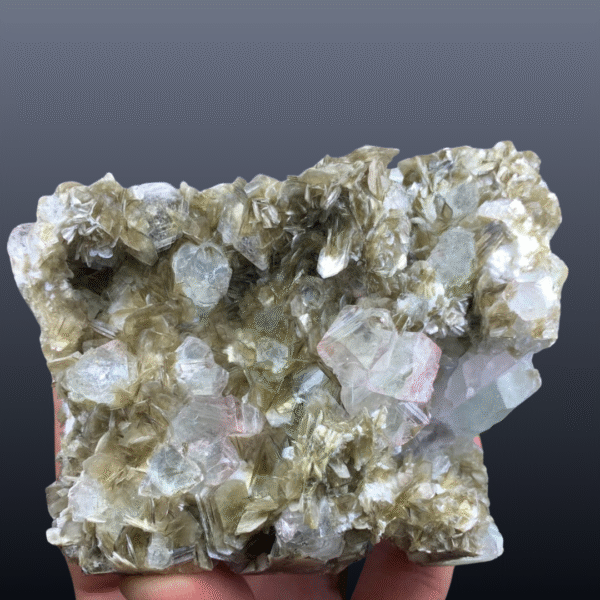 Bi-Colour Fluorite Specimen with Combination Mica – Rare Collectible Crystal for Healing & Display