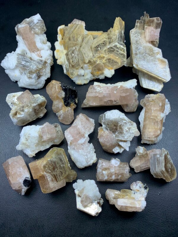 Fluorescent Pink Apatite Crystal Specimen with Mica & Albite – Rare Collector’s Mineral