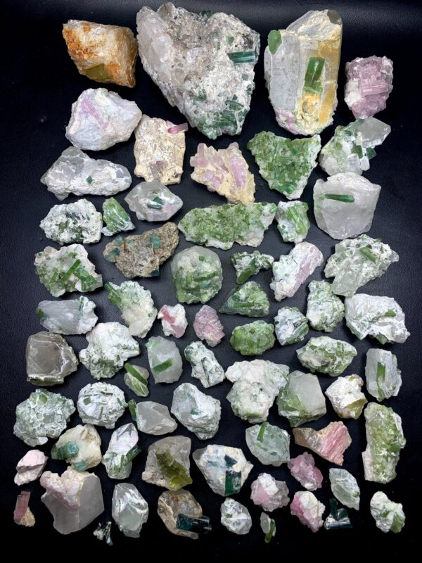 Tourmaline Specimen’s Lot From Afghanistan – Rare Raw Afghan Tourmaline Crystals Wholesale