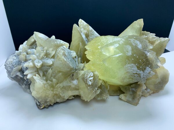 Rare Calcite and Fluorite Mineral Specimen from Balochistan, Pakistan – Natural Crystal Cluster