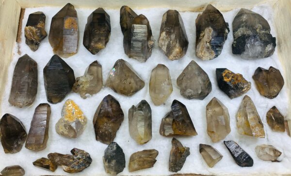 Natural Smokey Quartz Crystal Lot from Skardu - luminexspecimen