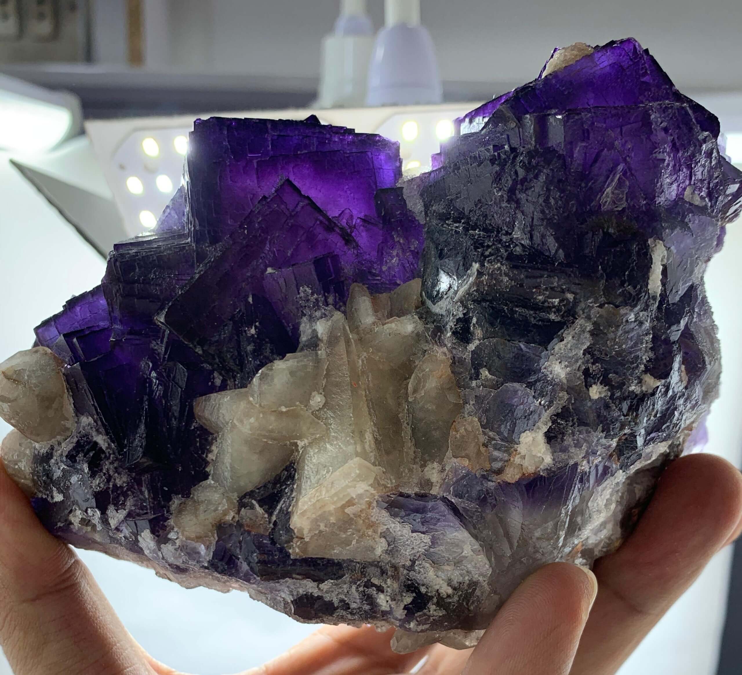 Multi-Colored Fluorite Crystal Formation: Nature’s Masterpiece of Color and Geometry